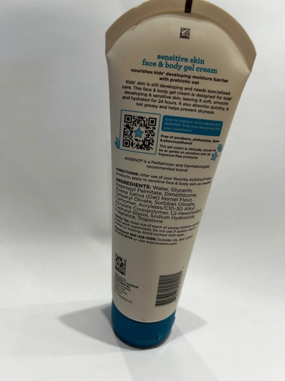 Sensitive Skin Face & Body Gel Cream - Gentle Hydration (Cream/Blue)
